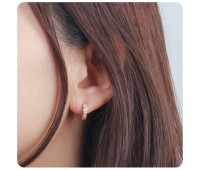 Silver Hoop Earring HO-2621